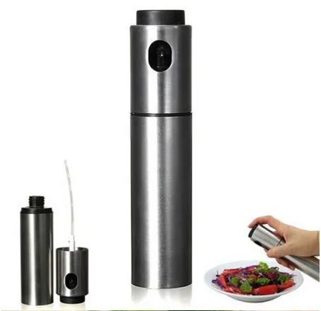 Fashion Hot Kitchen Stainless Steel Olive Mist Spray Pump Bottle Oil Sprayer Pot Cook Tool