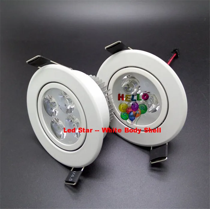 Whitesilver diminuído 9W 12W 15W 21W LED LUZES PARA PODER LED LED LED LUZES RECUTADOS LUZES CRIGT85 AC 110240V COM 2106216