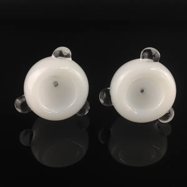 Smoking Milky Glass bowl Manufacturer bowls white jade color 14.5mm male joint for female downstem water pipe