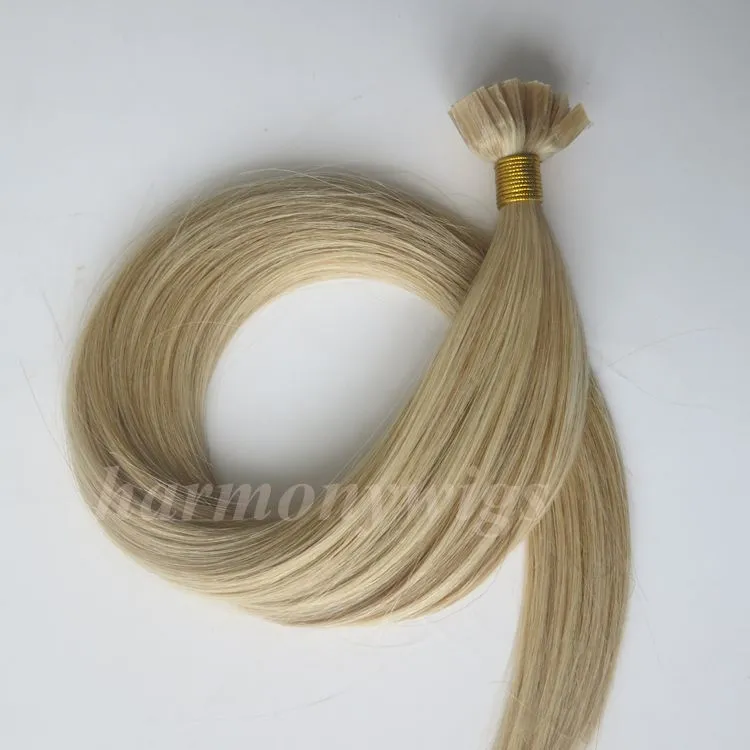 Extensões de cabelo pré-ligado Ponta plana Queratina cabelo humano 50g 50 Fios 18 20 22 24 polegadas M27613 produtos de cabelo Indiano brasileiro