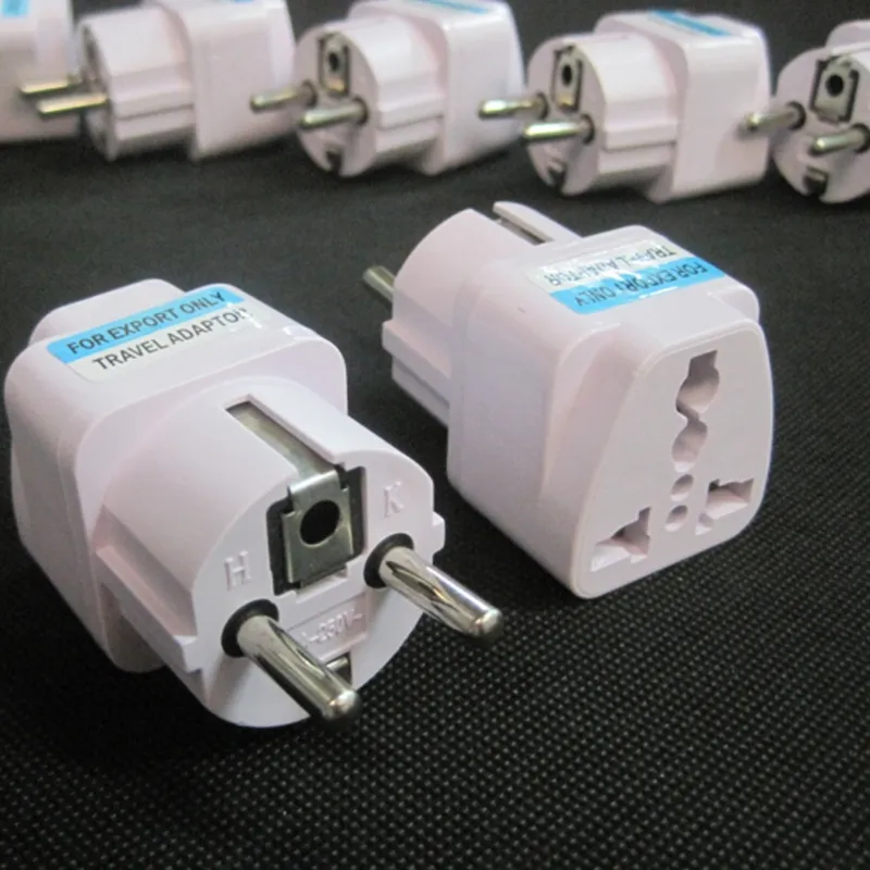 Universal 2 Pin AC Power Electrical Plug Adaptor Converter Travel Power Charger UK/US/AU To EU Plug Adapter