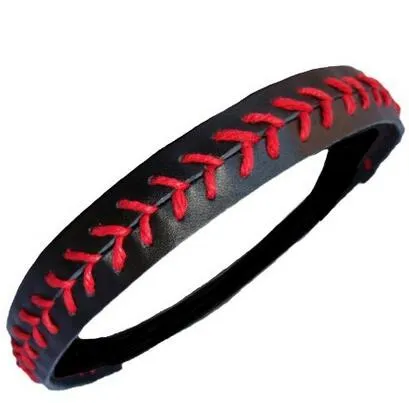 selling Softball Baseball Hair Bands Leather Headband Women Elastic Head Bands Headwear Softball Patchwork Headbands Hair Claw8306035