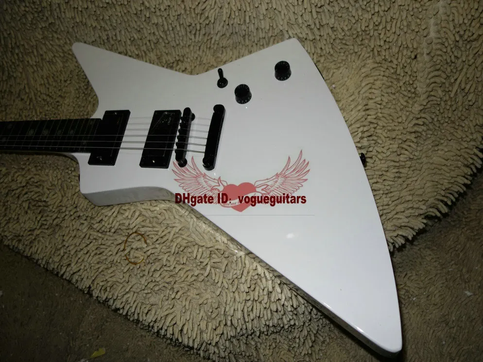 White Electric Guitar China Factory kan worden aangepaste kleur