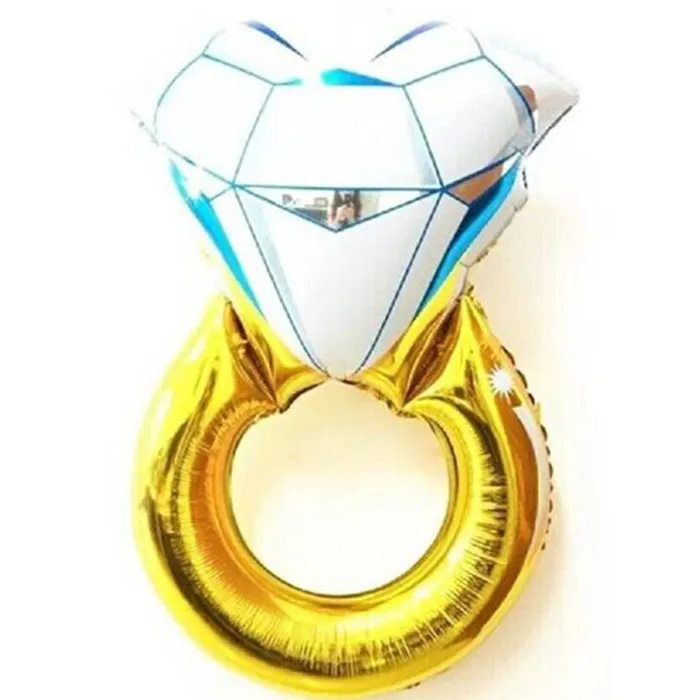 43 inches Rolig Big Diamond Ring Ballong 2015 Nya Fashion Party Bröllopsdekorationer Diamond Ring Ballong Gör ett förslag Bröllopsgåvor