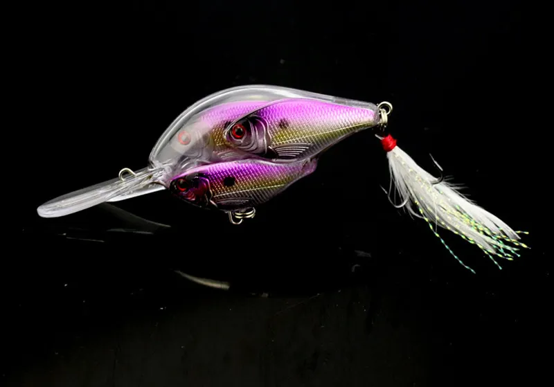 Threadfin Shad Krankbait Sinek Balıkçılık Sert Lures 97cm 18G 3D Gözler Bas Fishing için Canlı Hedef Yem 5657161