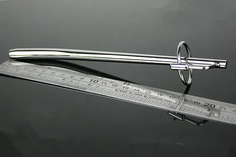 210mm rostfritt stål uretral ljudleksaker Manlig kyskhet Uretral pluggar Urethral Dilator Penis Plug Ljudleksaker 528