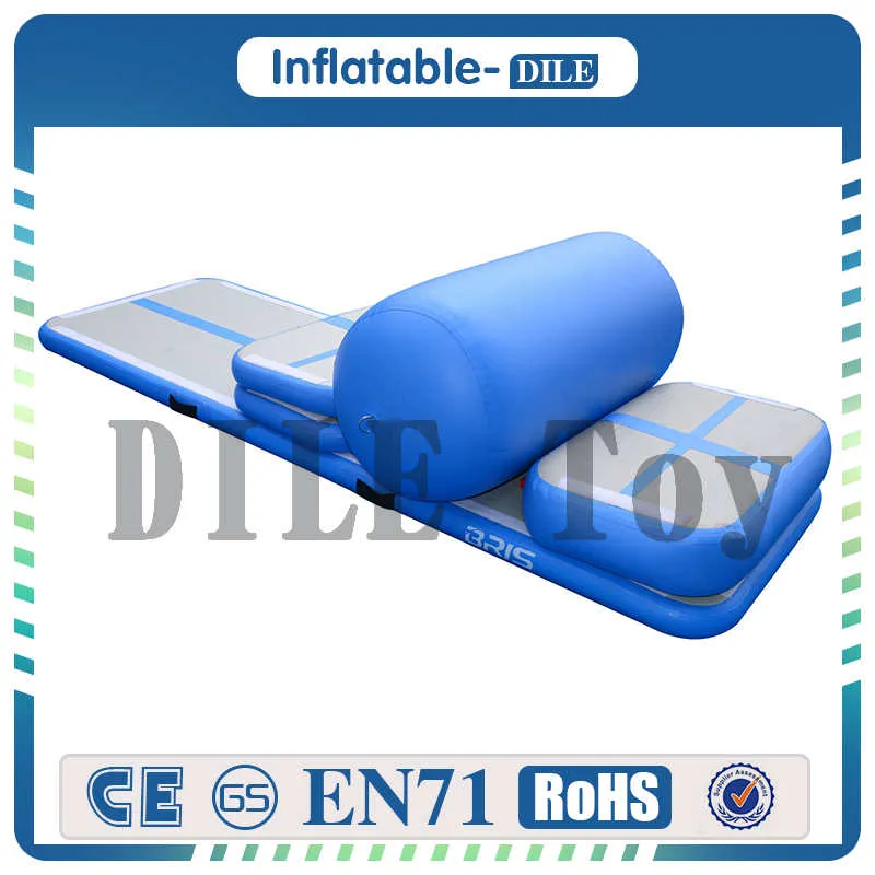 송료 무료 헬스 클럽 체조 용 미니 풍선 에어 트랙 체육관 에어 공중제비 트랙 매트 세트 (6 개 세트)