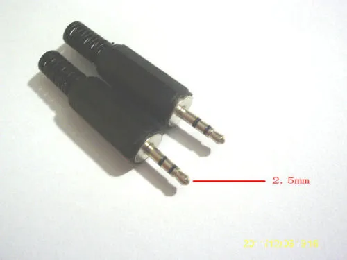 20 Stück 2,5 mm Stereo-Stecker Jack Audio-Adapter Lötanschluss