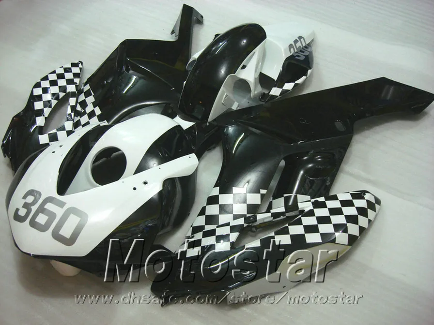 Kit de carrosserie moulé par injection pour HONDA CBR1000RR 2004 2005 blanc noir 360 ensemble de carénages CBR 1000 RR 04 05 kit de carénage complet KA1