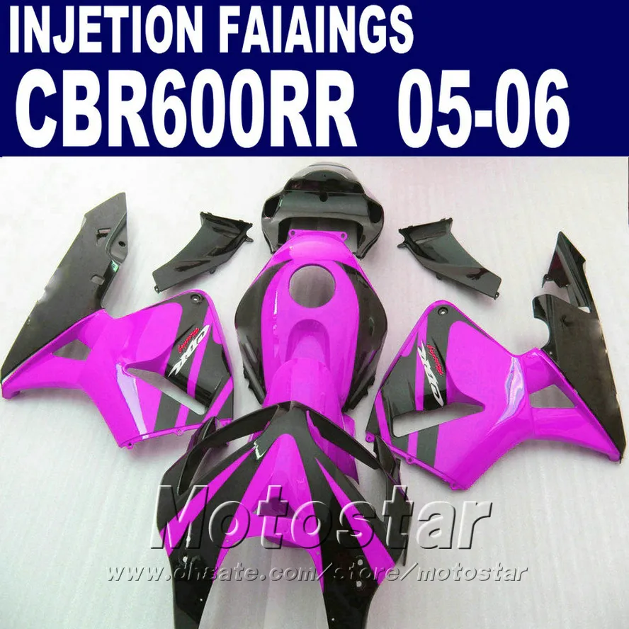 Carene moto nero viola! Stampaggio ad iniezione per carenatura HONDA CBR 600 RR 2005 2006 cbr600rr 05 06 kit carenature cbr 600rr QJC4