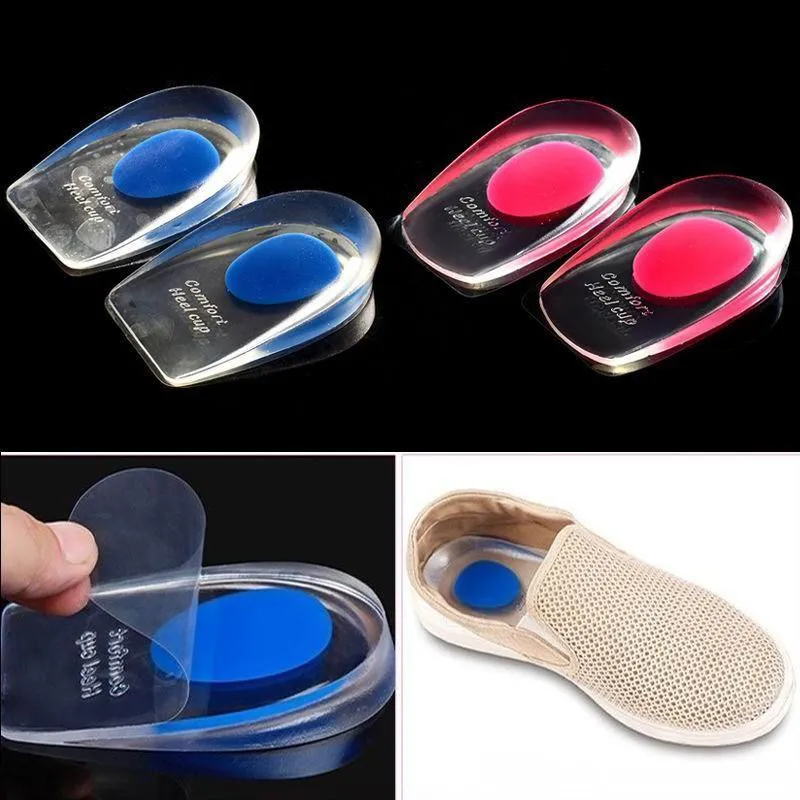 Poignées de talon Coussinet de talon Tasse en silicone en mousse New Hot Popular Utile Gel Silicone Support Pad Cup Plantar Care Shock