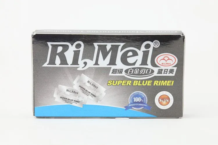 100 تهم RI MEI MEN SANIVE SANIDE SANIDY RAZOR LEDS Blade مزدوج الحافة الفولاذ المقاوم للصدأ لحلاقة تقنية ألمانيا 20217Z6018446