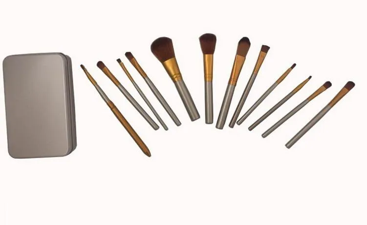 New Hot makeup 12 Pcs/set brush NUDE 3 Makeup Brush kit Sets for eyeshadow blusher Cosmetic Brushes TooL DHL Free Shipping