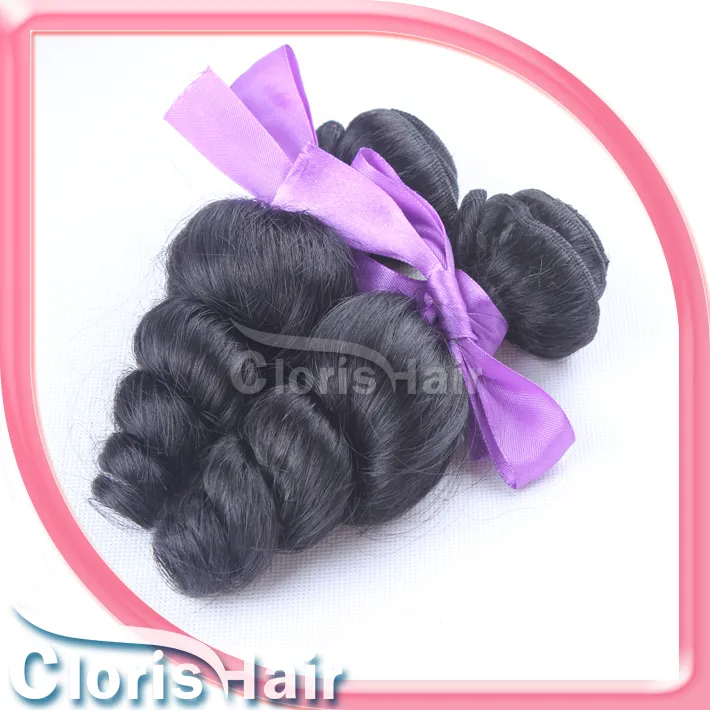 Economy Unprocessed Malaysian Virgin Loose Wave Curly Hair Weave 1Bundle Loose Curl Human Hair Extensions Wholesale Best Price Malaysia Weft