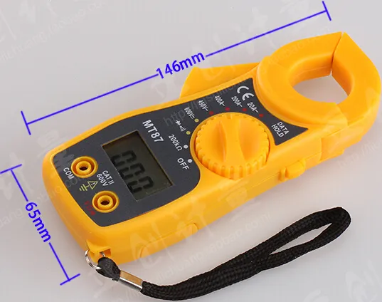 Il mini multimetro digitale portatile tascabile con resistenza/clip-on MT87 misura la tensione e la corrente