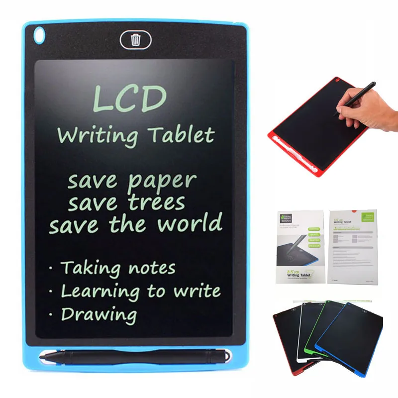 8.5 inch LCD Writing Tablets Drawing Boards Blackboards Handwriting Pads Gifts for Kids Paperless Notepad Whiteboards Memo With Upgraded Pen