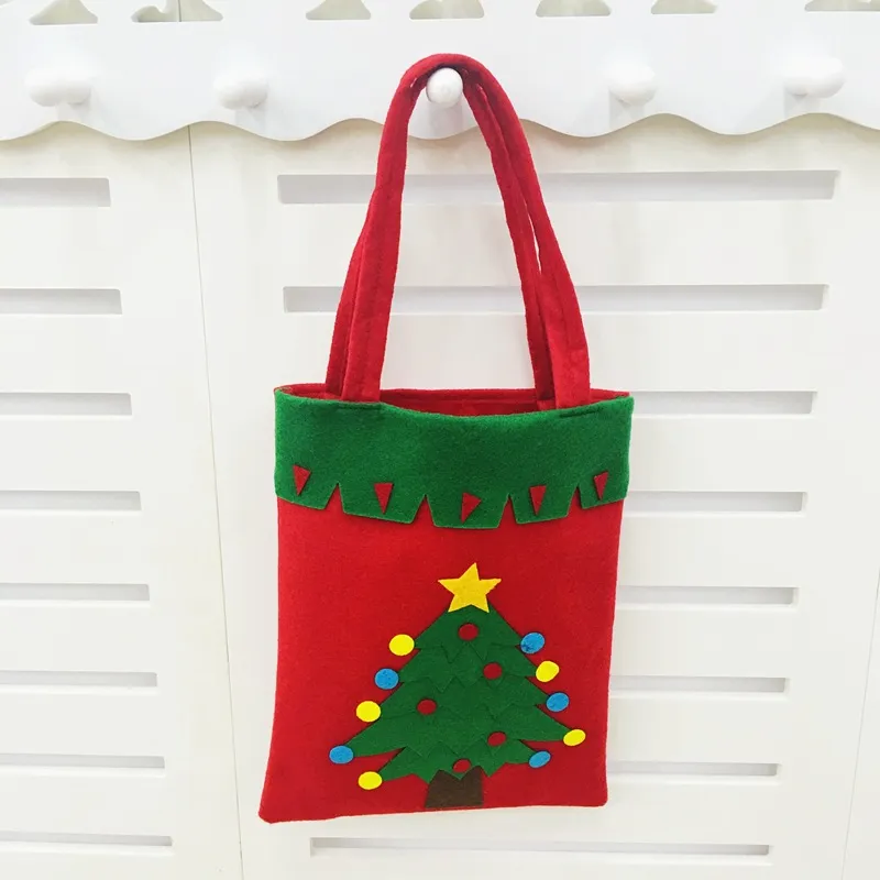 Ornements de Noël Sacs cadeaux pour enfants Décorations de réveillon de Noël Sacs pour arbres Sacs à main de bonbons de Noël