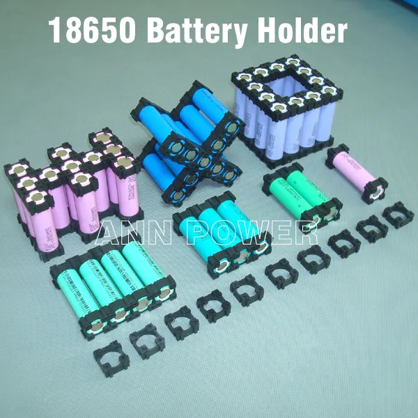 Gratis frakt 18650 Batterihållare Cylindrisk Batterihållare 18650 Litiumbatterierhållare