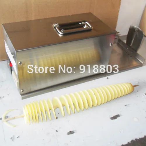 CGOLDENWALL 3 In 1 Manual Tornado Potato Slicer Spiral Potato Cutter Twisted Potato Slicer Spiral Twister Cutter Thicker Stainless Steel Vegetables Cutting Machine - Foto 2