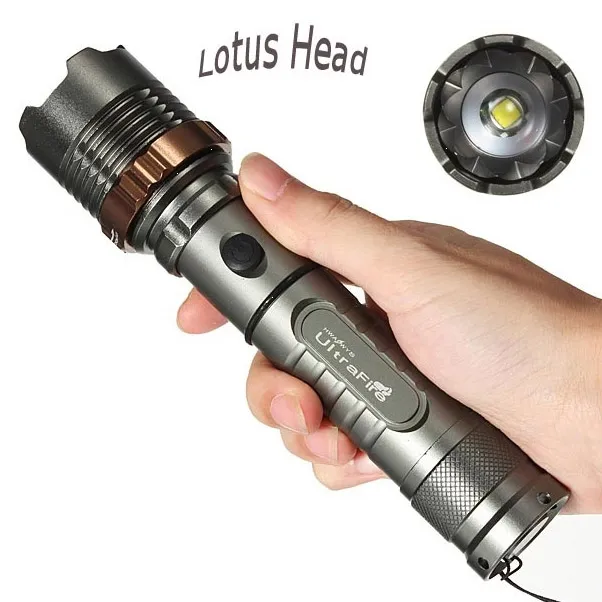 UltraFire Torches 2000 lumens Flashlights XM-L T6 LED Zoomable Zoom Flashlight Torch with AC Charger/Car Charger9599899