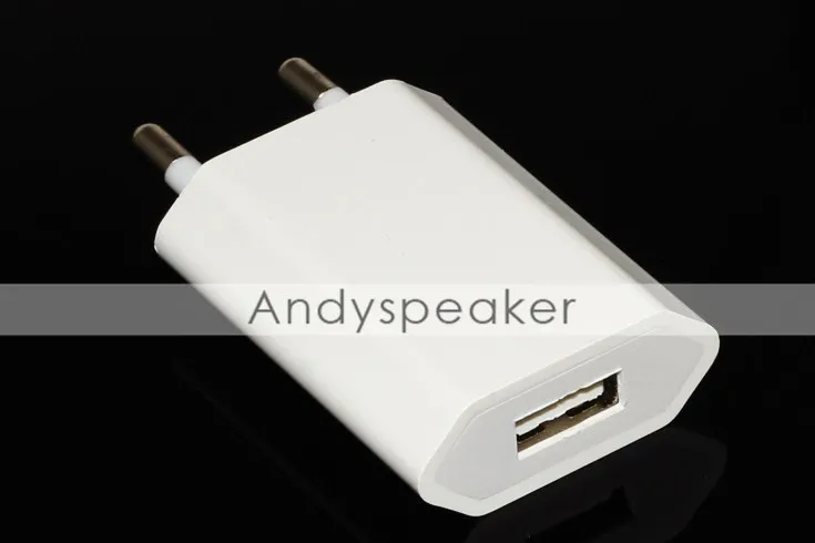 Wall Charger US EU Plug Real 5V/1A Universal voor iPhone -mobiele telefoons 100 stcs