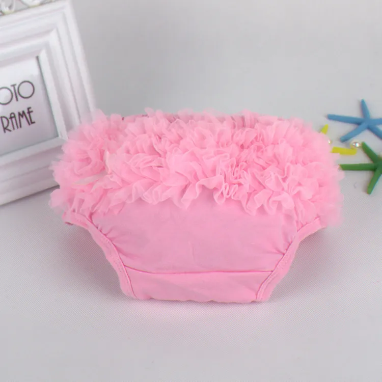 45 adet Bebek Ruffled Örgü Bloomers Ruffles Pettiskirt Külot Kız RUFFLED Bloomer Kız PP Dalga Elbise PP001