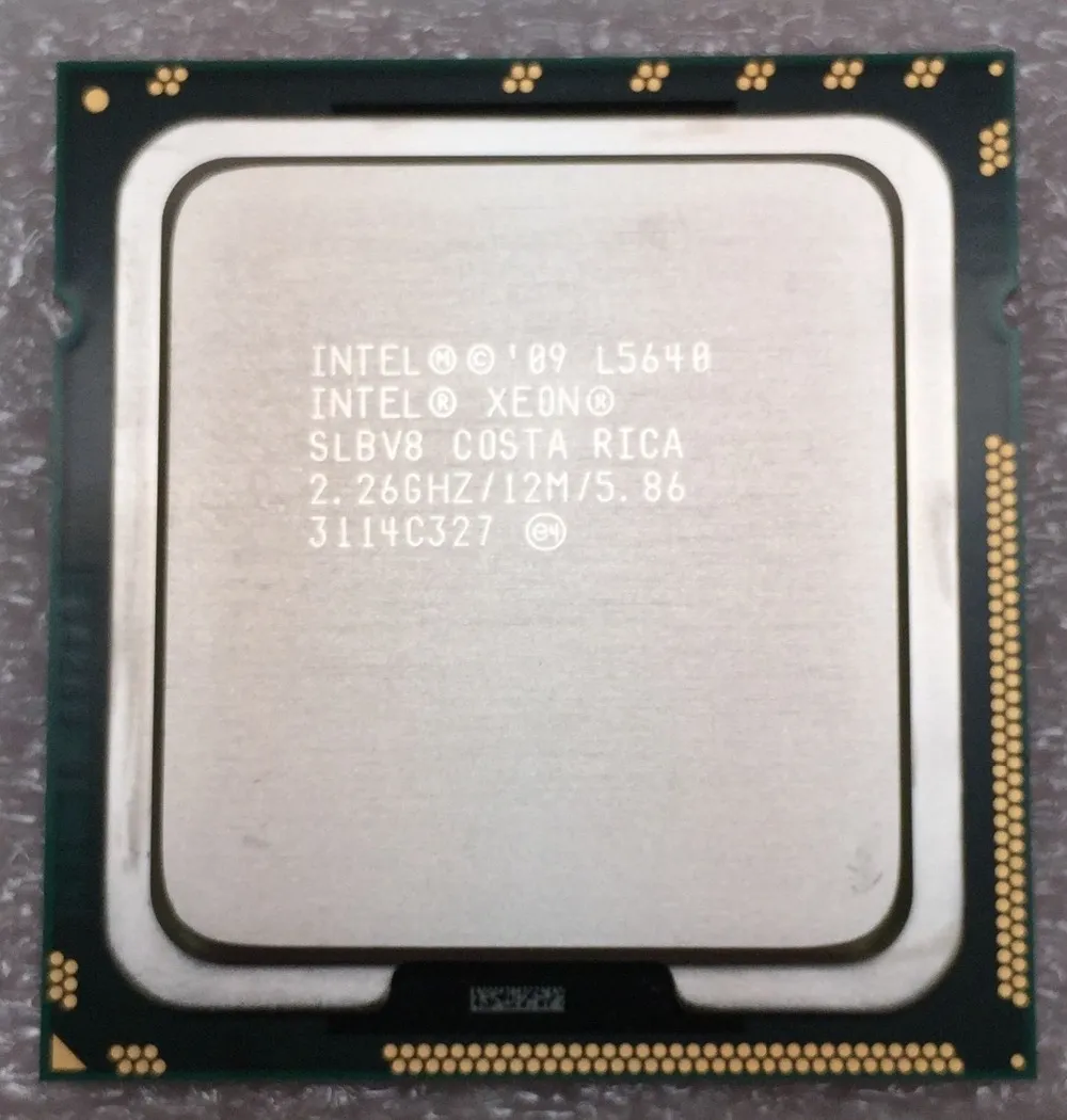Intel Xeon L5640 2.26GHz 12MB 5.86 GT / s SLBV8 LGA1366 Server CPU