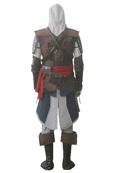 Assassin's Creed IV 4 Black Flag Edward Kenway Cosplay Costume hela set Custom Made Express 248G