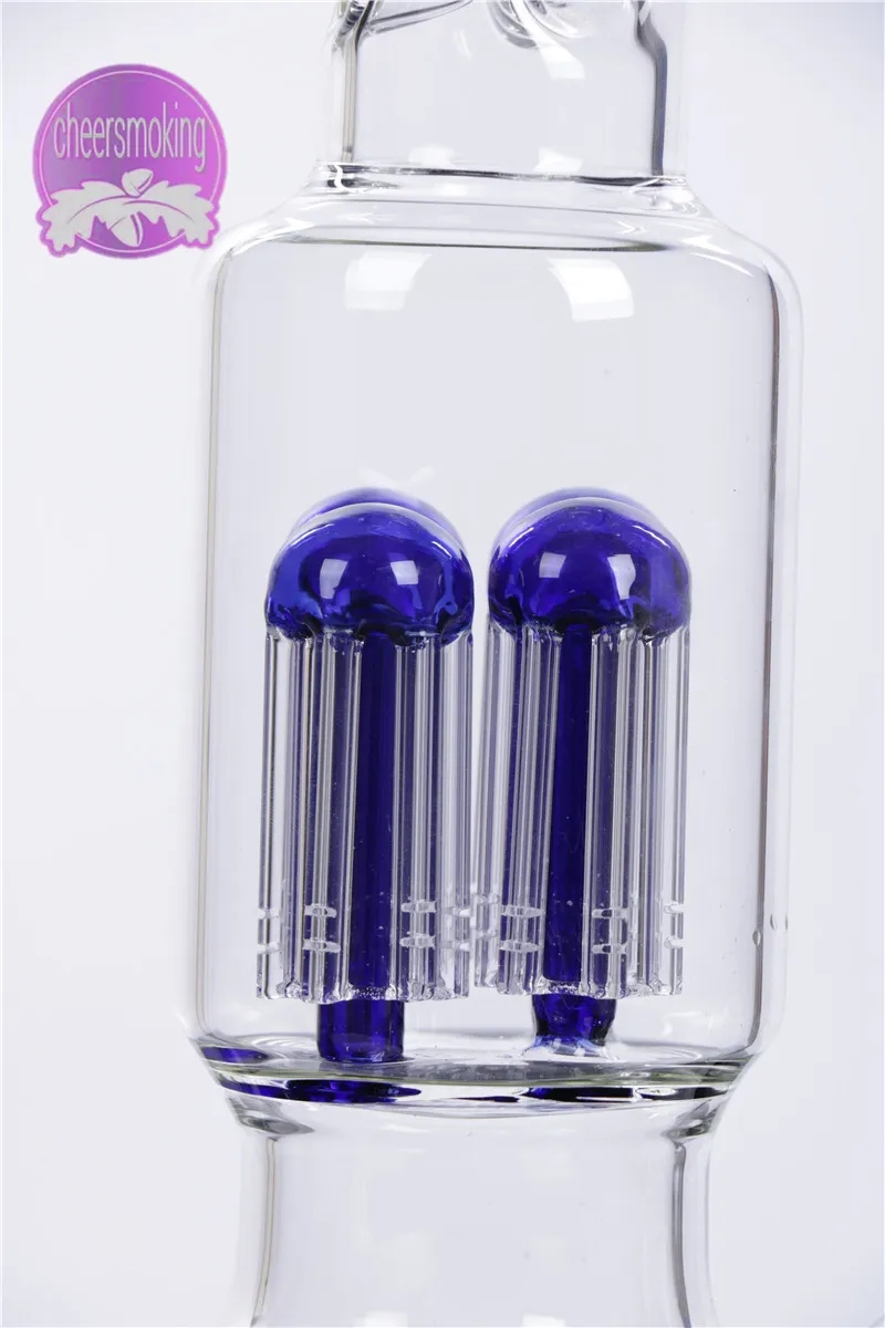 Hochwertige Becherbongs Glasbong 38 cm Wasserpfeife Bohrinsel 14,4 mm Verbindungsgröße Glas Bubbler Bongs Glasrohre