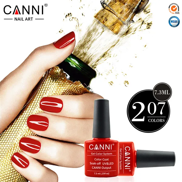 * 7.3 ml CANNI En Gros Gel Polonais 100% Marque Original De Haute Qualité Nail Art Salon DIY Manucure 240 Couleurs Soak Off Nail Gel Vernis