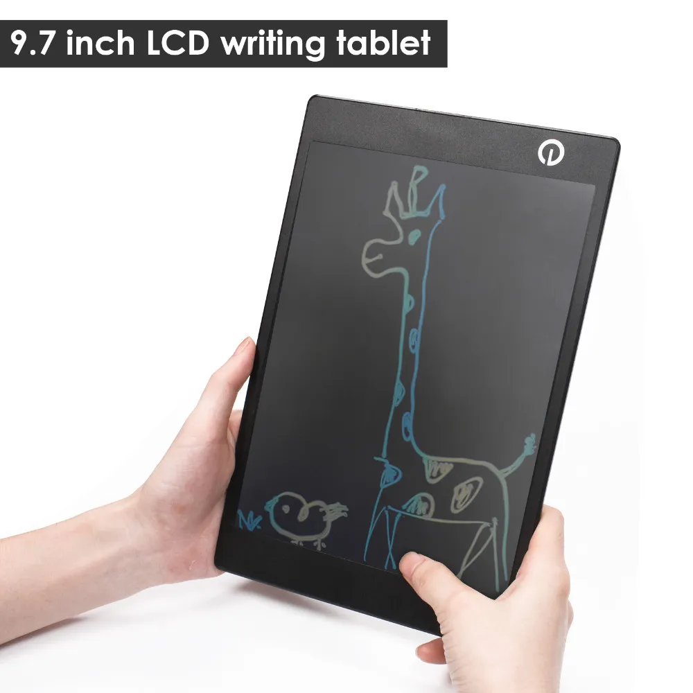 9,7 calowy kolorowy wyświetlacz LCD tabletki tablety rysunkowe Przenośne cienkie pad pismo papierowe tabletki graficzne z piórami Stylus Gift Gift