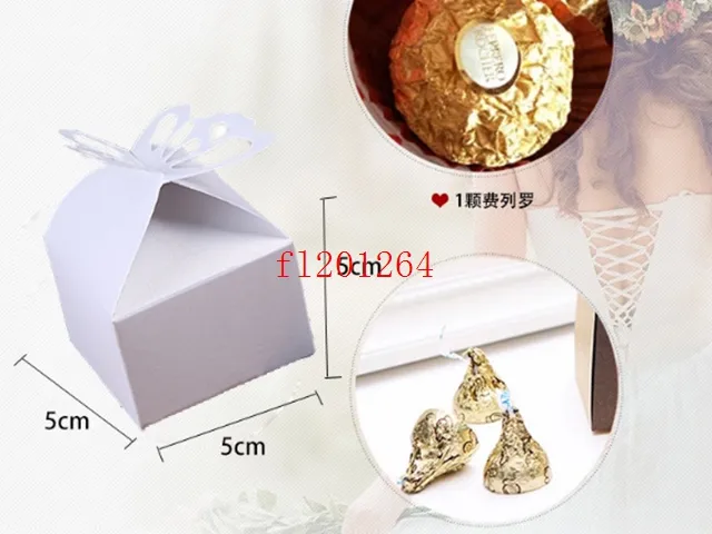 Pearl paper Wedding Butterfly Candy Box Baby Shower Favor Box Favour Box Gift Box 