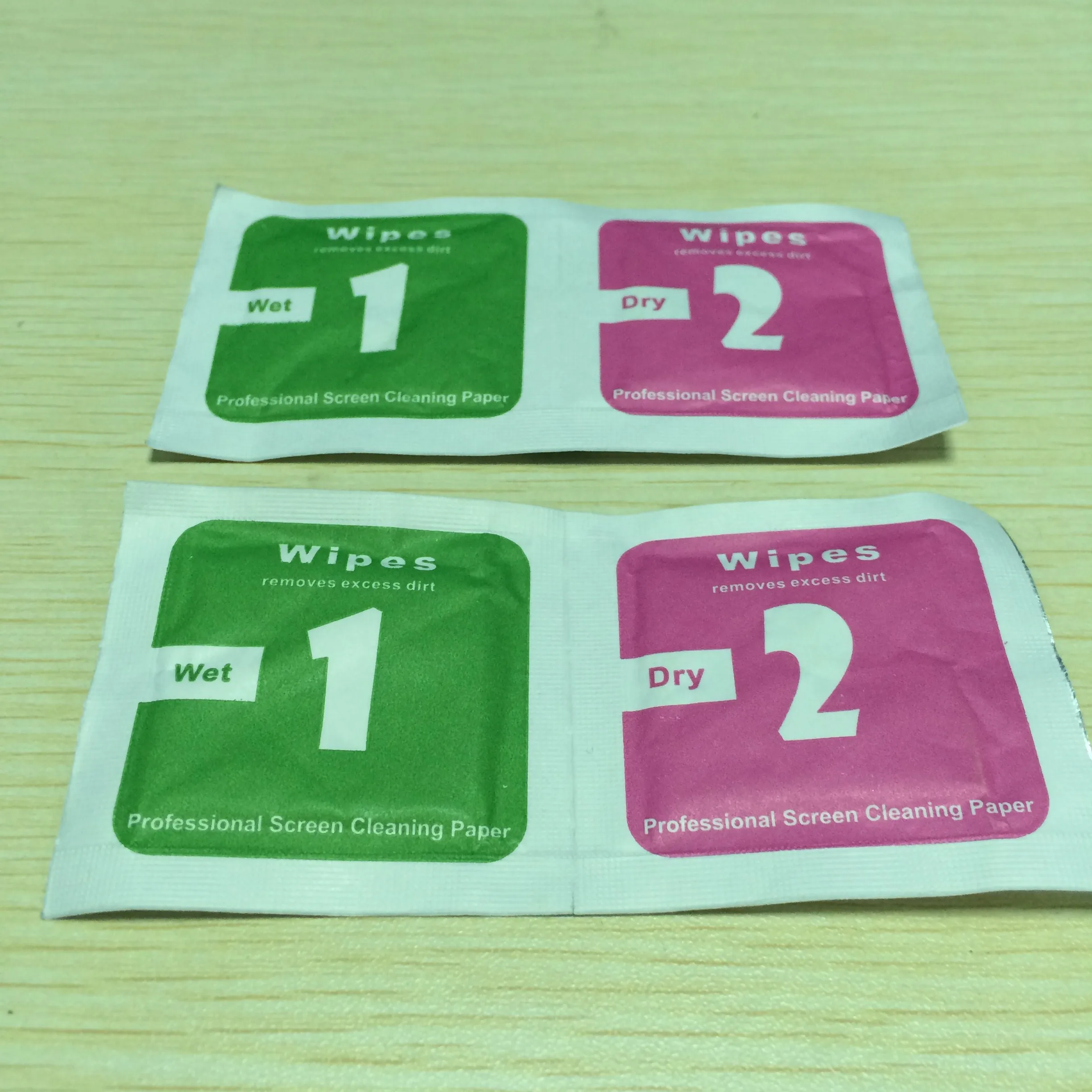 Dust Absorber Microfiber Cloth Card Wet Dry Wipes Alcohol Prep Pad For