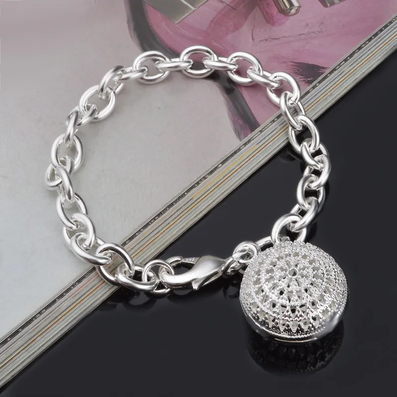 Livraison gratuite avec numéro de suivi Top vente 925 Bracelet en argent Europe Bracelet en perles creuses bijoux en argent pas cher 1775