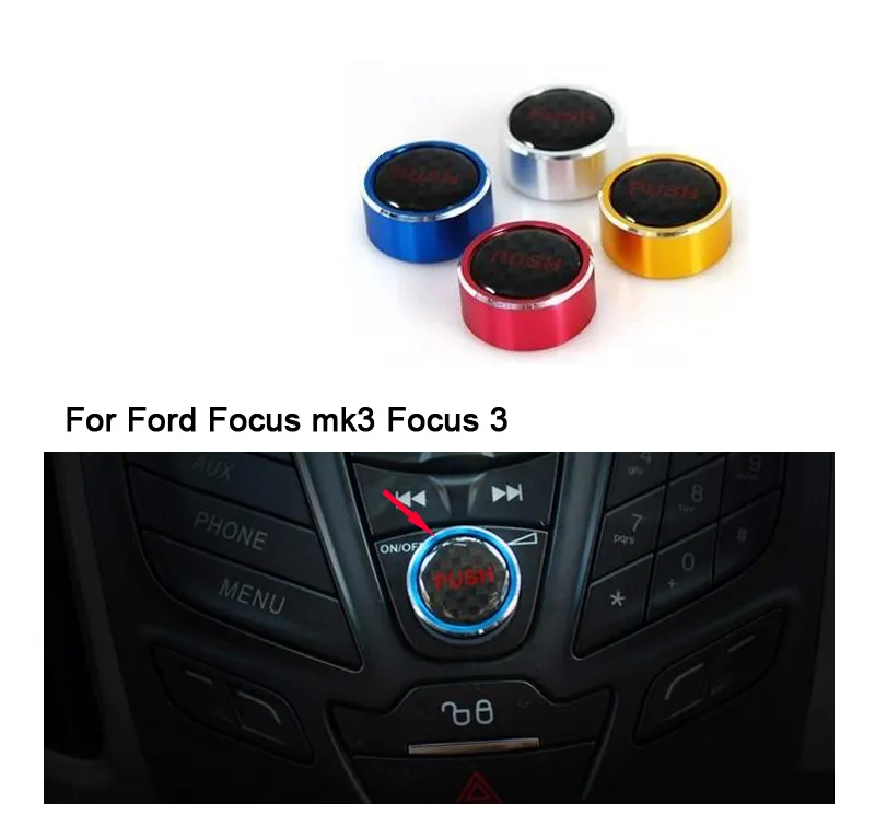 Adesivi Auto Manopola Audio In Lega Di Alluminio Accessori Auto Ford Focus  Focus 3 Fiesta Ecosport Kuga Da 6,6 €