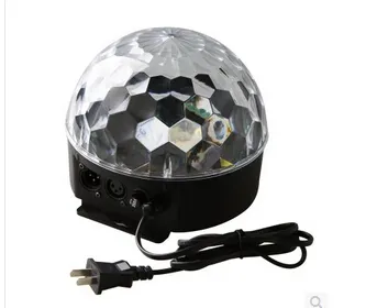 18W 6 Led Son Actif Cristal Boule Magique RVB Laser Effet De Scène Lumière Lampe D'éclairage Pour Disco/Bar/DJ/Partie Avec US/EU Plug