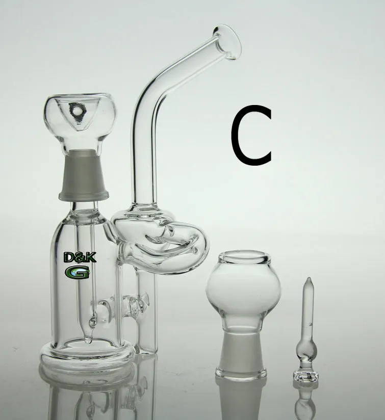 Hot sell 14.4mm Glass bong water pipe with dome nail and bowl two function