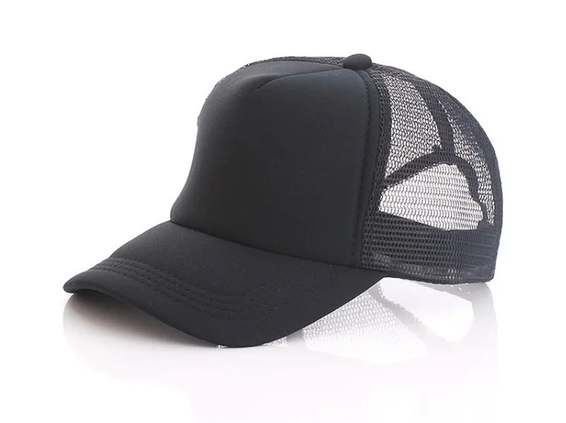 Niños Niños Gorra de camionero Gorras de malla para adultos Sombreros de camionero en blanco Sombreros de snapback Sombreros de béisbol para adultos Sombrero en pico