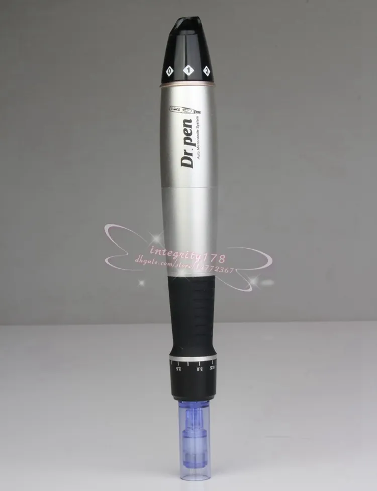 닥터 펜 더마 펜 + 50 바늘 가변 바늘 길이 0.25mm-3.0mm 전동 더 마 Dr.Pen 스탬프 자동 마이크로 니들 롤러