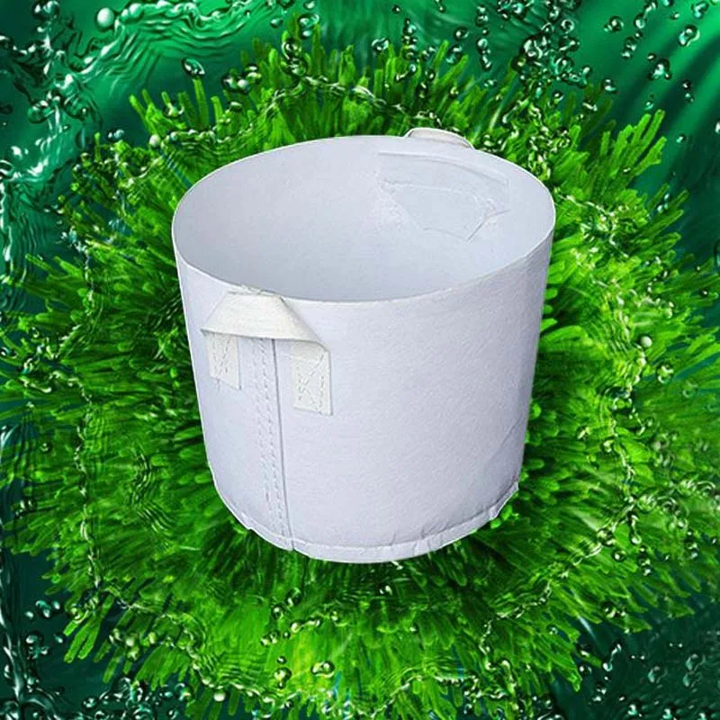 Vasi di tessuto rotondo riutilizzabile vaso pianta Contenitore radice a radice di coltivazione di aerazione aerazione forniture da giardino pot7556746