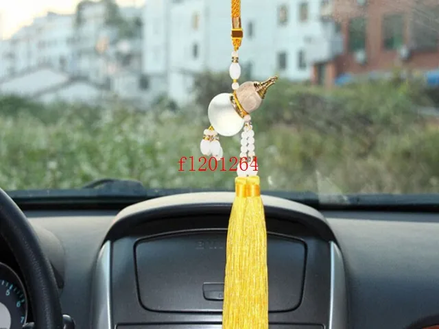 / gratis frakt tofselfyllningsbar eterisk olja parfymflaska Gourd hänge bil hängsmycke bil hängande