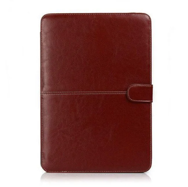 Business Leather Smart Bubher Ochronne okładka obudowy dla nowej MacBook Air Pro Retina 11,6 12 13,3 15,4 cala torba ochrony laptopa