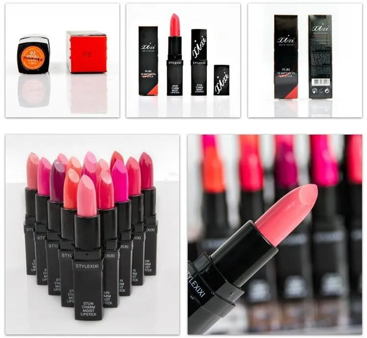 2016 HOTSALE xixi #520 Rouge à lèvres 15 couleurs, rouge à lèvres noir pour la beauté des lèvres. Livraison gratuite DHL. 60 pièces