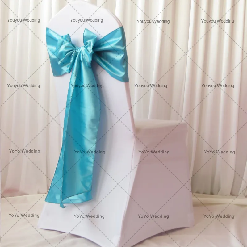 Amostra Order Link: 1PCS Branco Spandex Cadeira Coberta 1PCS organza / cetim Sash com o frete para a decoração do casamento