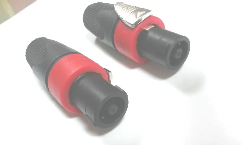 высококачественный Красный Speakon 4 контактный штекер совместимый аудио кабель адаптер