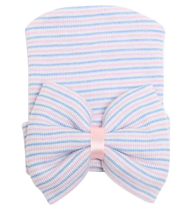 Baby Hat baby beanie with big bow infant girls and boys Newborn unisex Hospital Hat baby accessories size 03 months9495242