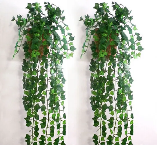 2,4 meter kunstmatige klimop bladg slinger planten vine nep gebladerte bloemen home decor ph1