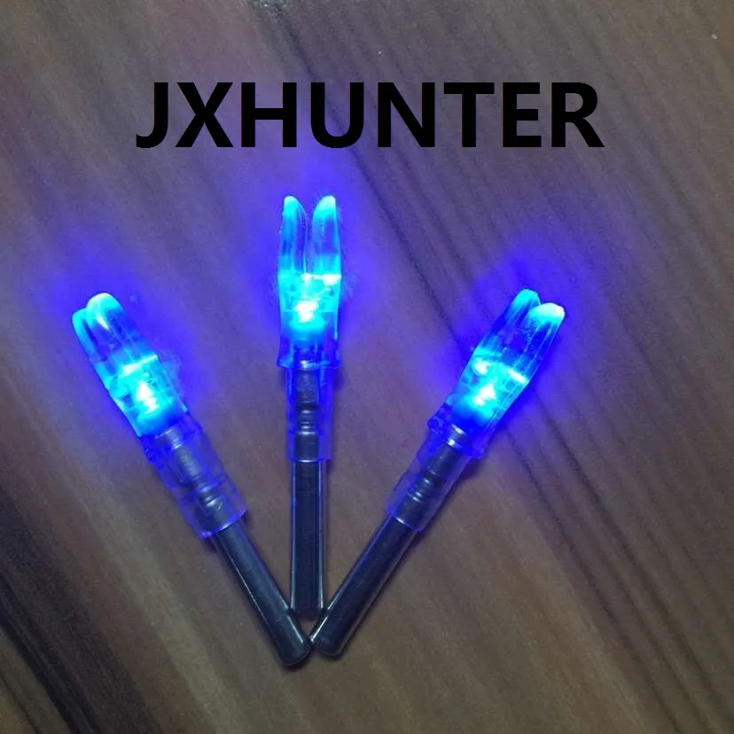 3 Pack Lighted LED Arrow Nocks For 2024 Hunting, Blue, Fits ID 6.2mm