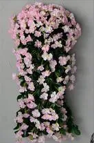 Bröllopsbågar Violet Hanging Flower of BracketPlant Flower Wisteria Vine Flower Rattan For Wedding Centerpieces Garland Home Ornament HH07