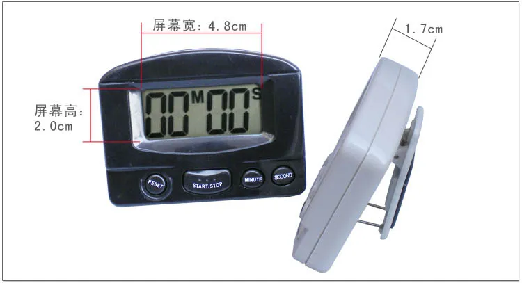 XL-331 Timer Küche Kochen 99 Minuten Digital LCD Wecker Medikamente Sport Countdown-Rechner Timer mit Clip Pad